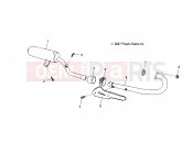 Polaris 2009 ATV PHOENIX 200 QUAD (A09PB20EB) ENGINE » ENGINE, EXHAUST - (49ATVEXHAUST08PHXQD)