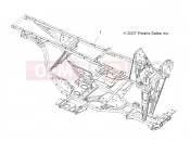 Polaris 2009 ATV SCRAMBLER 2X4 INTL (A09BA50FA) CHASSIS | CHASSIS, FRAME - A09BA50FA (49ATVFRAME08SCRAM)