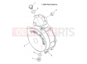 Polaris 2009 ATV SCRAMBLER 2X4 INTL (A09BA50FA) ENGINE | ENGINE, FLYWHEEL COVER - A09BA50FA (49ATVFLYWHEEL09SCRAM)
