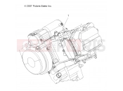 Polaris 2009 ATV SCRAMBLER 2X4 INTL (A09BA50FA) ENGINE | ENGINE, SHORT BLOCK - A09BA50FA (49ATVENGINE08SCRAM)