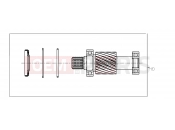 Polaris 2009 LEV GEM - E2/E4/E6/ES/EL/ELXD DRIVE LINE » DRIVE LINE, KIT, INPUT SHAFT - e6/e6wSopt/eLXD (49GEMDRIVELINE11INPUTSHAFT)