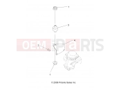 Polaris 2008 ATV TRAIL BOSS 330 (A08CA32AA) ENGINE | ENGINE, CARBURETOR BRACKET - A08CA32AA (49ATVCARBBRKT08TB)