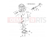 Polaris 2008 ATV HAWKEYE 2X4 (A08LB27AA) ENGINE | ENGINE, CARBURETOR LOWER - A08LB27AA (4999202079920207D06)