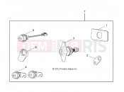 Polaris 2008 LEV GEM - E2/E4/E6/ES/EL/ELXD BODY » BODY, LOCK SET W/HANDLE, MATCHED - e2/e4/e6 (49GEMBODY11LOCK)