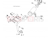 POLARIS PREDATOR 50 - A07KA05CA/CB/CD EXHAUST PIPE
