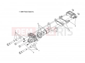 POLARIS PHOENIX 200 QUADRICYCLE (A05PB20EA) CALIPERS » CALIPERS, FRONT - /EB/EC/ED (4999709970C02)