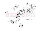 POLARIS PREDATOR 50 (A04KA05CA) EXHAUST PIPE