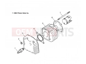 POLARIS SCRAMBLER 50 (A02EA05CA) CYLINDER HEAD