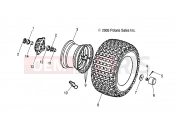 POLARIS SCRAMBLER 50 (A02EA05CA) FRONT WHEEL
