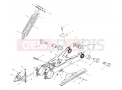 POLARIS TRAIL BOSS - A02CA32AA/AB SWING ARM/SHOCK MOUNTING