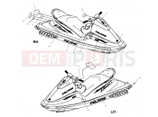 POLARIS VIRAGE I (W025101D) DECALS
