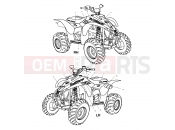 Polaris 2001 ATV TRAIL BLAZER (A01BA25CA) DECALS