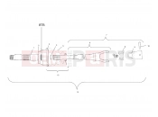 POLARIS DIESEL (A10CH46CA) DRIVE SHAFT (If Built Before 5/01/01)