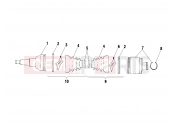 POLARIS DIESEL (A10CH46CA) REAR DRIVE SHAFT