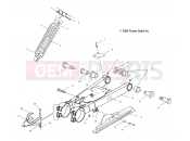 POLARIS TRAIL BOSS (A00AA32AA) SWING ARM/SHOCK MOUNTING