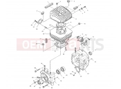 POLARIS TRAIL BLAZER (A00BA25CA) CRANKCASE and CYLINDER
