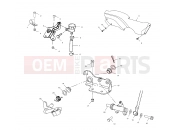 POLARIS SCRAMBLER 2X4 (A00BA38CA) REAR BRAKE MASTER CYLINDER