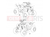 POLARIS SCRAMBLER 400 (A00BG38CA) DECALS