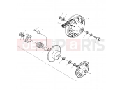 POLARIS SCRAMBLER 400 (A00BG38CA) DRIVEN CLUTCH