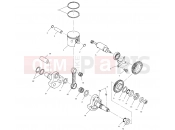 POLARIS SCRAMBLER 400 (A00BG38CA) PISTON and CRANKSHAFT