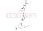 POLARIS SCRAMBLER 400 (A00BG38CA) STEERING POST