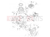 POLARIS SCRAMBLER 400 (A99BG38CB) CRANKCASE and CYLINDER