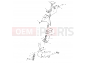 POLARIS SCRAMBLER 400 (A99BG38CB) STEERING POST