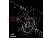 YAMAHA YN50 NEO'S (5ADR) 2000 FRONT WHEEL