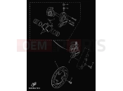 YAMAHA YN50 NEO'S (5ADR) 2000 FRONT BRAKE CALIPER