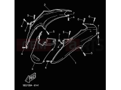 YAMAHA YH50 WHY (5JB4) 2000 SIDE COVER
