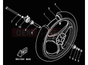 YAMAHA YH50 WHY (5JB4) 2000 FRONT WHEEL