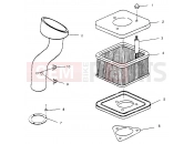 Polaris 1996 PWC SLX 780 (B964287) AIR VENT SLX 780 B964287 and Intl. SLX 780 I964287 (4937443744B007) | AIR VENT SLX 780 B964287 and Intl. SLX 780 I964287 (4937443744B007)