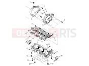 Polaris 1996 PWC SLX 780 (B964287) CRANKCASE SLX 780 B964287 and Intl. SLX 780 I964287 (4937443744C001) | CRANKCASE SLX 780 B964287 and Intl. SLX 780 I964287 (4937443744C001)