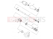 Polaris 1996 PWC SLX 780 (B964287) DRIVE SYSTEM SLX 780 B964287 and  Intl. SLX 780 I964287 (4937443744B002) | DRIVE SYSTEM SLX 780 B964287 and  Intl. SLX 780 I964287 (4937443744B002)
