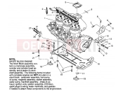 Polaris 1996 PWC SLX 780 (B964287) ENGINE MOUNTING SLX 780 B964287 and  Intl. SLX 780 I964287 (4937443744B001) | ENGINE MOUNTING SLX 780 B964287 and  Intl. SLX 780 I964287 (4937443744B001)