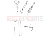 Polaris 1996 PWC SLX 780 (B964287) TOOL KIT SLX 780 B964287 and  Intl. SLX 780 I964287 (4937443744B012) | TOOL KIT SLX 780 B964287 and  Intl. SLX 780 I964287 (4937443744B012)