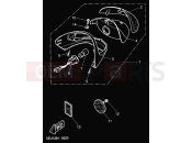YAMAHA YH50 WHY (5JB4) 2000 TAILLIGHT