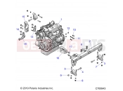 POLARIS RANGER 902D EU/TRACTOR (R01) - R20RRED4F1/N1/SD4C1 ENGINE | ENGINE, MOUNTING - R20RRED4F1/N1/SD4C1 (C700843)