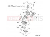 POLARIS POLARIS GENERAL 1000 DLX (R01) - G20GXD99AP/AG ENGINE | ENGINE, CRANKCASE AND CRANKSHAFT - G20GXD99AP/AG (C700136)