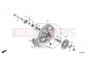HONDA NSC110MPDH 2017 F-20-40 FRONT WHEEL