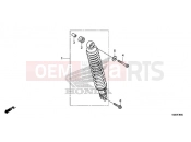 HONDA ANC125H 2017 REAR CUSHION