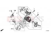 HONDA SH150ADH 2017 E-22 THROTTLE BODY / FUEL INJECTOR