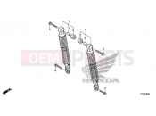 HONDA SH150ADH 2017 F-36 REAR CUSHION