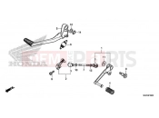 HONDA CB1100NAH CB1100 RS 2017 F-29-1 PEDAL (CB1100CA / CAD / NA / NAD)