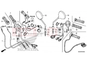 HONDA CB1100NAH CB1100 RS 2017 F-4 SWITCH / CABLE