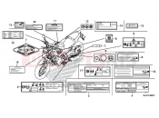 HONDA CB500FAH 2017 F-49 CAUTION LABEL