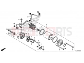 HONDA CB500FAH 2017 E-13 STARTER MOTOR
