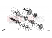 HONDA CB500FAH 2017 E-17-20 TRANSMISSION (COUNTERSHAFT)