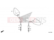 HONDA CB500FAH 2017 F-3 MIRROR