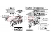 HONDA CBR650FA CBR650FAH 2017 F-36 CAUTION LABEL
